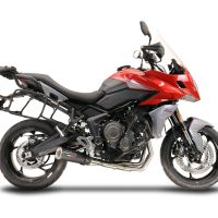 Pot echappement compatible avec Triumph Tiger Sport 660 2022-2024, M3 Black Titanium, Pot d'échappement complet racing, compris de collecteur et db killer amovible, sans homologation 