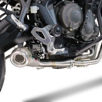 Pot echappement compatible avec Triumph Tiger Sport 660 2022-2024, Powercone Evo, Homologué et légal, système d'échappement complet avec catalyseur et db killer amovible 