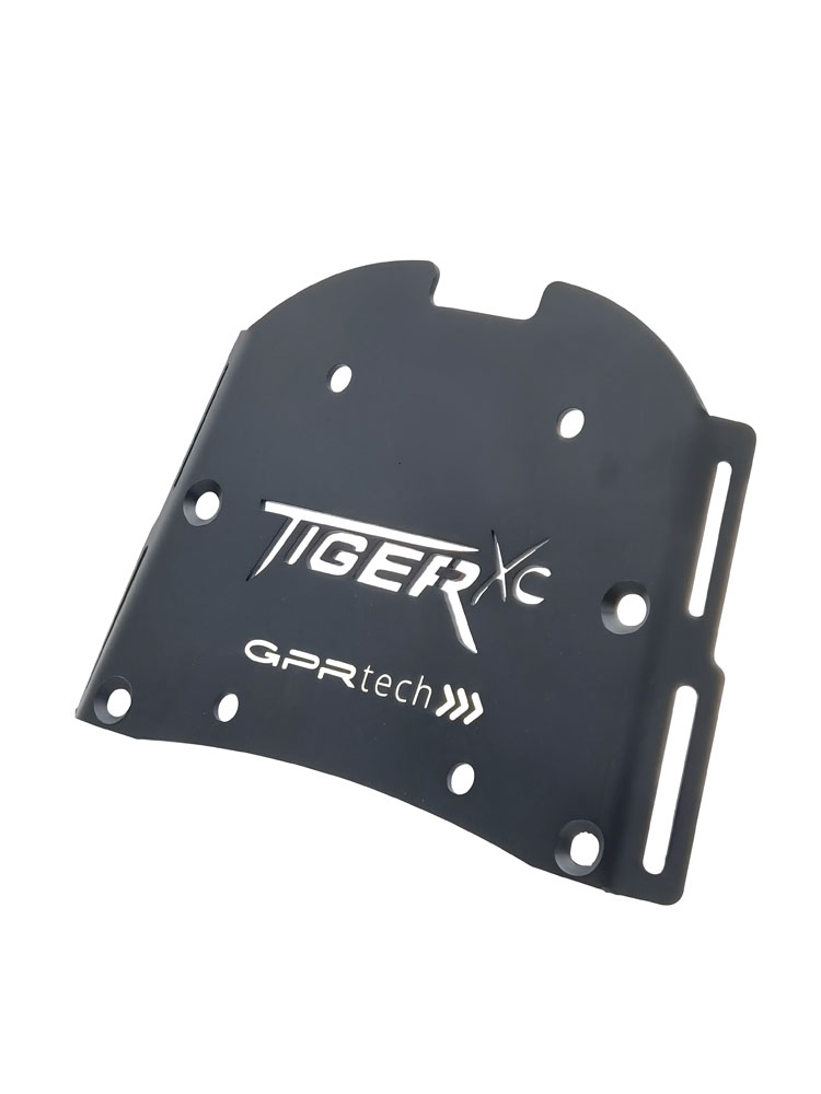 Top case en aluminium, couleur argent avec plaque spécifique incluse Top-case GPR TECH compatible avec  Triumph Tiger 800 2011/2016 e3