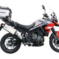 Top case en aluminium, couleur argent avec plaque spécifique incluse Top-case GPR TECH compatible avec  Triumph Tiger 850 Sport 2020/2024 e5