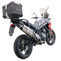 Top case en aluminium, couleur noire avec plaque spécifique incluse Top-case GPR TECH compatible avec  Triumph Tiger 900 2020/2023 e5