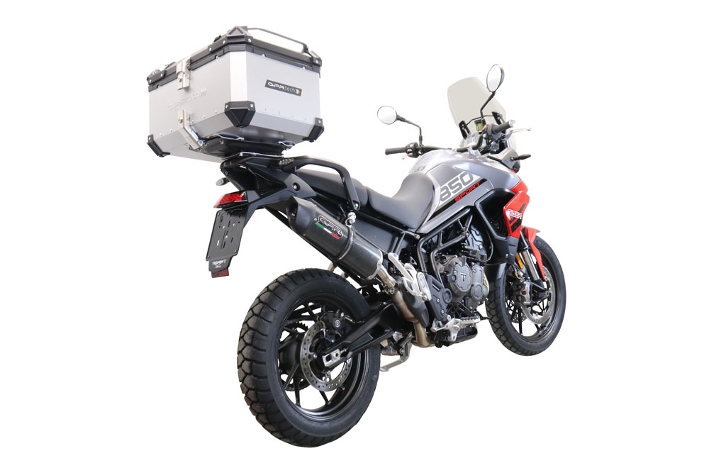Top case en aluminium, couleur argent avec plaque spécifique incluse Top-case GPR TECH compatible avec  Triumph Tiger 1200 Gt - Rally 2022/2024 e5