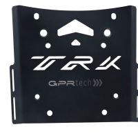 Top case en aluminium, couleur argent avec plaque spécifique incluse Top-case GPR TECH compatible avec  Benelli Trk 502 X 2021/2024 e5