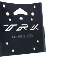Top case en aluminium, couleur argent avec plaque spécifique incluse Top-case GPR TECH compatible avec  Benelli Trk 502 X 2021/2024 e5