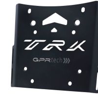 Top case en aluminium, couleur argent avec plaque spécifique incluse Top-case GPR TECH compatible avec  Benelli Trk 502 X 2021/2024 e5