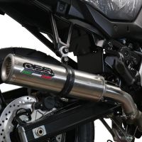 Pot echappement compatible avec Suzuki V-Strom DL650 2017-2020, M3 Inox , Pot échappement homologué et légal, silencieux avec mi-collecteur, db killer amovible et catalyseur 