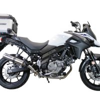 Top case en aluminium, couleur argent avec plaque spécifique incluse Top-case GPR TECH compatible avec  Suzuki V-Strom Dl 650 2012/2016 e3