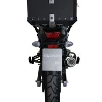 Top case en aluminium, couleur argent avec plaque spécifique incluse Top-case GPR TECH compatible avec  Suzuki V-Strom Dl 650 2021/2024 e5