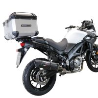 Top case en aluminium, couleur argent avec plaque spécifique incluse Top-case GPR TECH compatible avec  Suzuki V-Strom Dl 650 2012/2016 e3