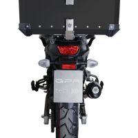 Top case en aluminium, couleur argent avec plaque spécifique incluse Top-case GPR TECH compatible avec  Suzuki V-Strom Dl 650 2017/2020 e4