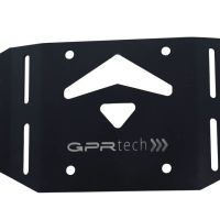 Top case en aluminium, couleur argent avec plaque spécifique incluse Top-case GPR TECH compatible avec  Kawasaki Versys 1000 i.e. 2021/2024 e5