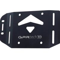 Top case en aluminium, couleur argent avec plaque spécifique incluse Top-case GPR TECH compatible avec  Kawasaki Versys 1000 i.e. 2021/2024 e5