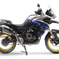 Pot echappement compatible avec Voge 500DS 2021-2024, Decatalizzatore RACING, Suppresseur de cataliseu, décatalyseurr, article sans homologation 