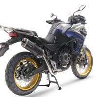 Pot echappement compatible avec Voge 525DSX 2023-2024, Dual Poppy, Échappement légal, homologué,silencieux avec db killer amovible et tuyau de liaison spécifique 