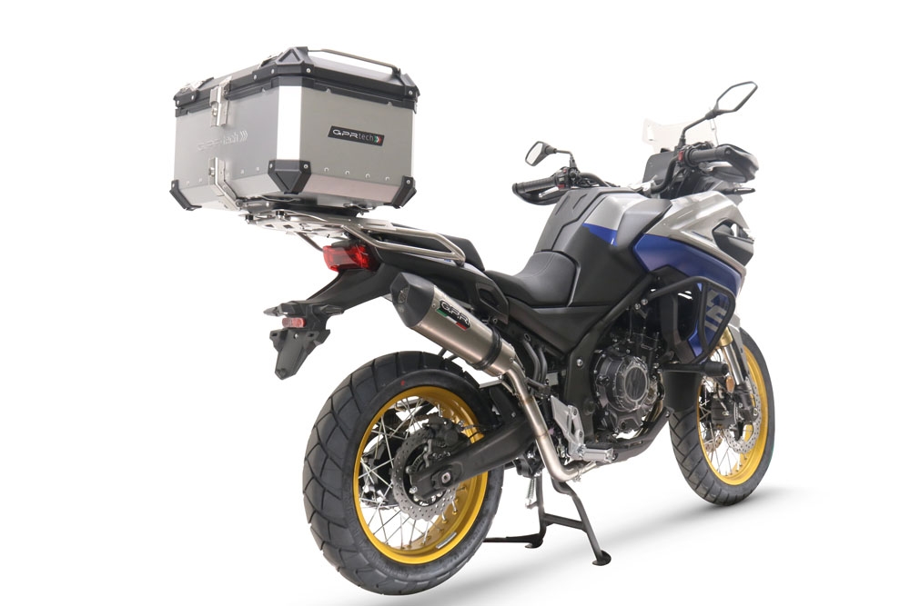 GPR pot echappement compatible avec  Voge 525DSX 2023-2024, New Grand Prix Evo Titanium, Échappement légal, homologué,silencieux avec db killer amovible et tuyau de liaison spécifique 