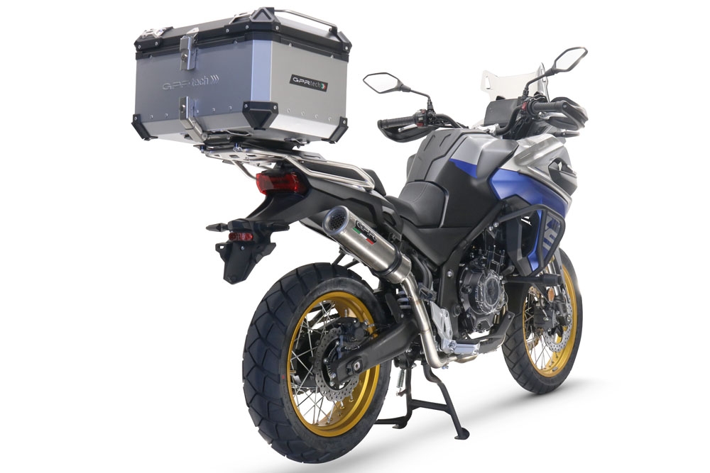 Pot echappement compatible avec Voge 525DSX 2023-2024, M3 Inox , Échappement légal, homologué,silencieux avec db killer amovible et tuyau de liaison spécifique 