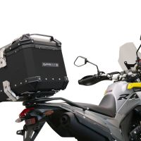 Top case en aluminium, couleur noire avec plaque spécifique incluse Top-case GPR TECH compatible avec  Voge 300Rally 2022/2024 e5