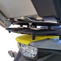 Top case en aluminium, couleur argent avec plaque spécifique incluse Top-case GPR TECH compatible avec  Suzuki V-Strom 800DE 2023/2024 e5