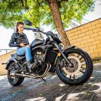 Pot echappement compatible avec Kawasaki Vulcan 650 S 2017-2020, Powercone Evo, Homologué et légal, système d'échappement complet avec catalyseur et db killer amovible 