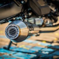 Pot echappement compatible avec Kawasaki Vulcan 650 S 2017-2020, Ultracone, Homologué et légal, système d'échappement complet avec catalyseur et db killer amovible 