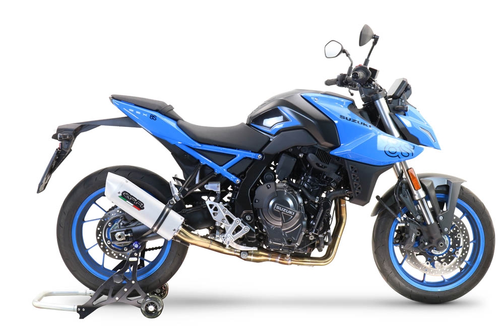 Pot echappement compatible avec Suzuki Gsx-8R 2022-2024, Albus Ceramic, Pot d'échappement complet racing, compris de collecteur et db killer amovible, sans homologation 