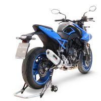 Pot echappement compatible avec Suzuki Gsx-8R 2022-2024, Albus Evo4, Homologué et légal, système d'échappement complet avec catalyseur et db killer amovible 
