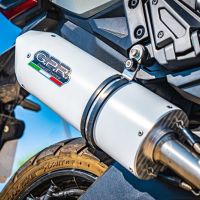 Pot echappement compatible avec Honda X-Adv 750 2021-2024, Albus Evo4, Échappement légal, homologué,silencieux avec db killer amovible et tuyau de liaison spécifique 