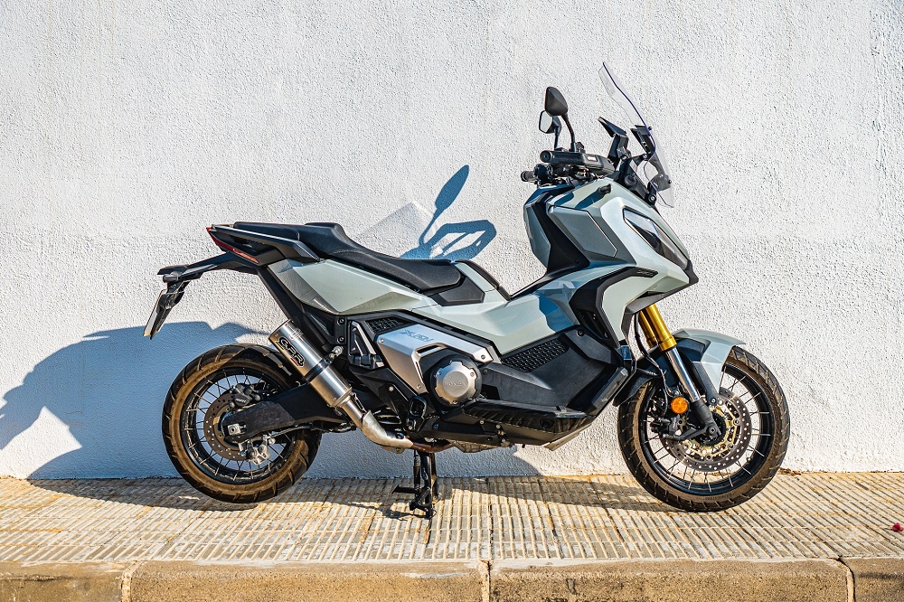 GPR pot echappement compatible avec  Honda X-Adv 750 2025-2026, M3 Titanium Natural, Échappement légal, homologué,silencieux avec db killer amovible et tuyau de liaison spécifique 