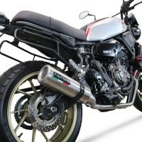 Pot echappement compatible avec Yamaha Xsr 700 2017-2020, M3 Inox , Pot d'échappement complet racing, compris de collecteur et db killer amovible, sans homologation 