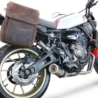 Pot echappement compatible avec Yamaha Xsr 700 2021-2024, M3 Inox , Pot d'échappement complet racing, compris de collecteur et db killer amovible, sans homologation 