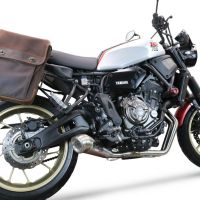 Pot echappement compatible avec Yamaha Xsr 700 2021-2024, Powercone Evo, Pot d'échappement complet racing, compris de collecteur et db killer amovible, sans homologation 