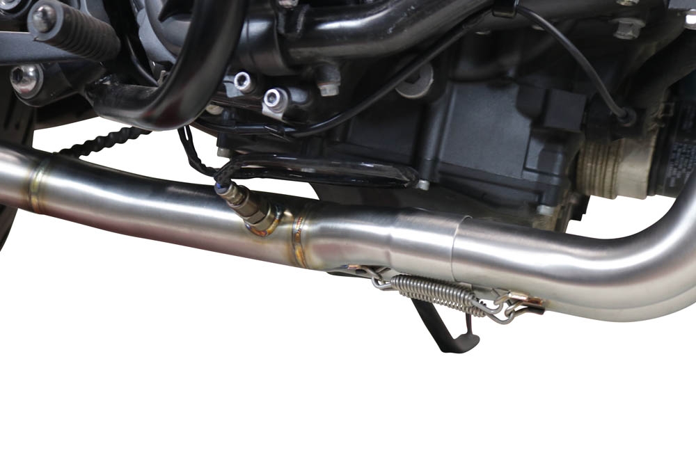 Pot echappement compatible avec Yamaha Mt-07 2021-2024, Powercone Evo, Pot d'échappement complet racing, compris de collecteur et db killer amovible, sans homologation 