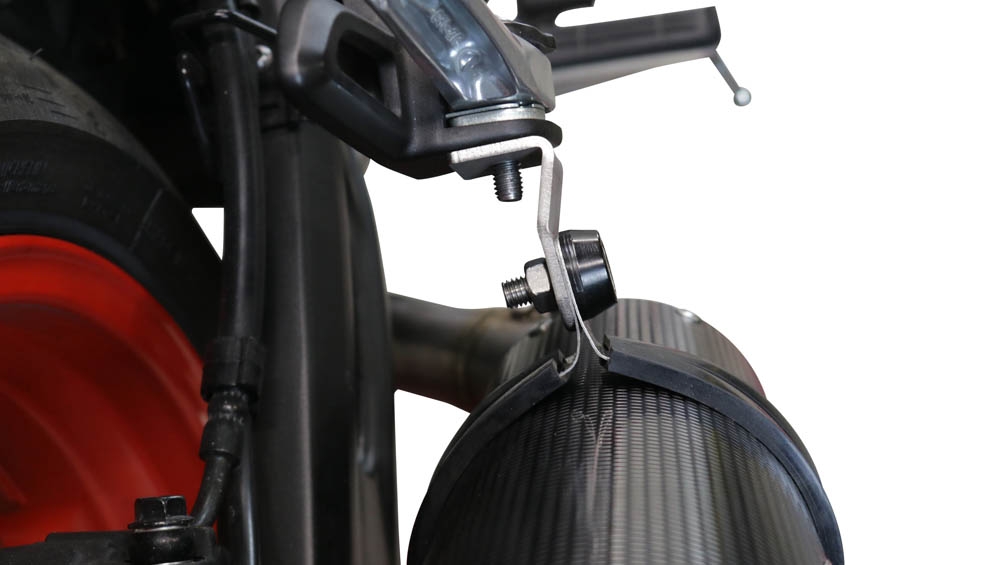 Pot echappement compatible avec Yamaha Mt-07 2021-2024, Powercone Evo, Pot d'échappement complet racing, compris de collecteur et db killer amovible, sans homologation 