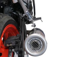 Pot echappement compatible avec Yamaha Mt-07 2021-2024, M3 Poppy , Homologué et légal, système d'échappement complet avec catalyseur et db killer amovible 