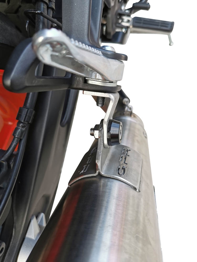 Pot echappement compatible avec Yamaha Mt-07 2021-2024, Powercone Evo, Pot d'échappement complet racing, compris de collecteur et db killer amovible, sans homologation 