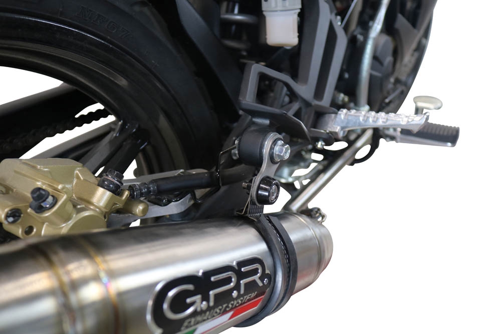 Pot echappement compatible avec Yamaha Sniper 150 2021-2022, Deeptone Inox, Pot d'échappement complet racing, compris de collecteur et db killer amovible, sans homologation 