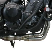 Pot echappement compatible avec Yamaha Tracer 9 2021-2024, M3 Poppy , Homologué et légal, système d'échappement complet avec catalyseur et db killer amovible 