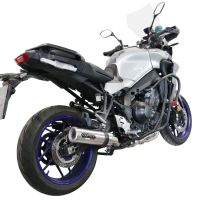 Pot echappement compatible avec Yamaha Tracer 9 2021-2024, M3 Inox , Homologué et légal, système d'échappement complet avec catalyseur et db killer amovible 