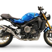 Pot echappement compatible avec Yamaha XSR900 2022-2024, M3 Inox , Pot échappement complet, non légal pour les pays de l'UE, avec db killer amovible 