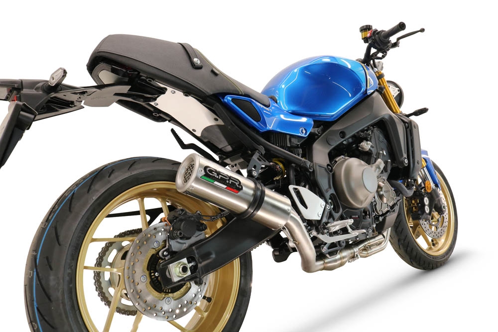 Pot echappement compatible avec Yamaha XSR900 2022-2024, M3 Inox , Pot échappement complet, non légal pour les pays de l'UE, avec db killer amovible 