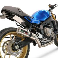 Pot echappement compatible avec Yamaha XSR900 2022-2024, M3 Inox , Pot échappement complet, non légal pour les pays de l'UE, avec db killer amovible 
