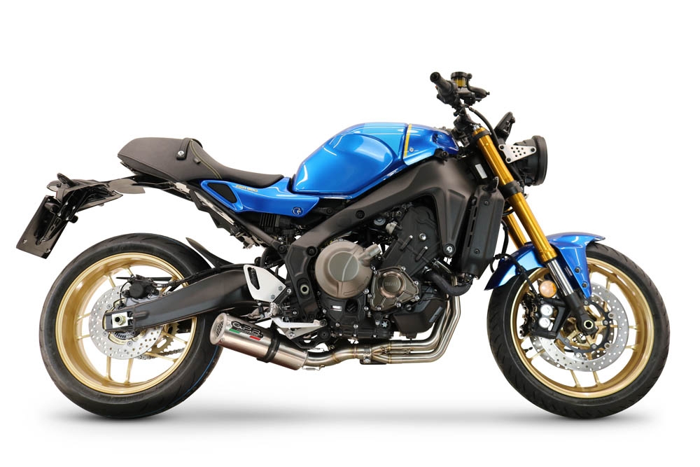 Pot echappement compatible avec Yamaha XSR900 2016-2021, M3 Inox , Pot d'échappement complet racing, compris de collecteur et db killer amovible, sans homologation 