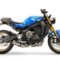 Pot echappement compatible avec Yamaha XSR900 2016-2021, M3 Inox , Pot d'échappement complet racing, compris de collecteur et db killer amovible, sans homologation 