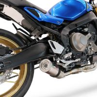 Pot echappement compatible avec Yamaha XSR900 2016-2021, M3 Inox , Pot d'échappement complet racing, compris de collecteur et db killer amovible, sans homologation 