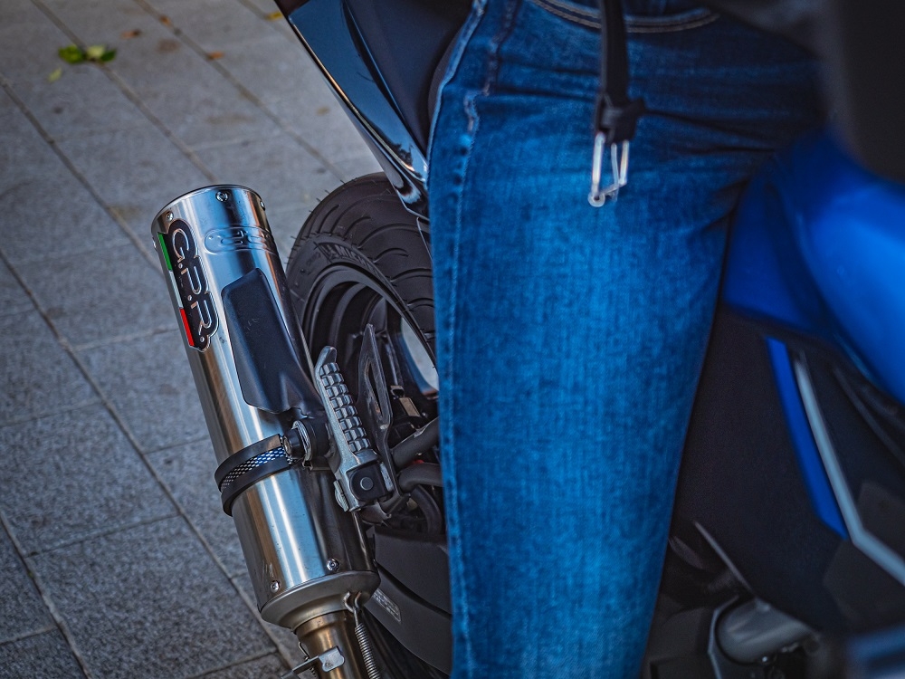 Pot echappement compatible avec Kawasaki Z 125 2019-2020, M3 Inox , Échappement légal, homologué,silencieux avec db killer amovible et tuyau de liaison spécifique 