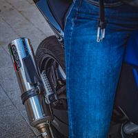 Pot echappement compatible avec Kawasaki Z 125 2019-2020, M3 Inox , Échappement légal, homologué,silencieux avec db killer amovible et tuyau de liaison spécifique 