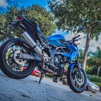 Pot echappement compatible avec Kawasaki Z 125 2019-2020, M3 Inox , Échappement légal, homologué,silencieux avec db killer amovible et tuyau de liaison spécifique 