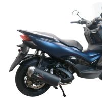 Pot echappement compatible avec Zontes M 310 2021-2024, Evo4 Road, Homologué et légal, système d'échappement complet avec catalyseur et db killer amovible 