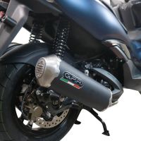 Pot echappement compatible avec Zontes M 310 2021-2024, Evo4 Road, Homologué et légal, système d'échappement complet avec catalyseur et db killer amovible 