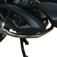 Pot echappement compatible avec Zontes M 310 2021-2024, Evo4 Road Inox, Homologué et légal, système d'échappement complet avec catalyseur et db killer amovible 
